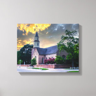 DSC02400-2-Bruton Parrish Church at Sunset Canvas Print