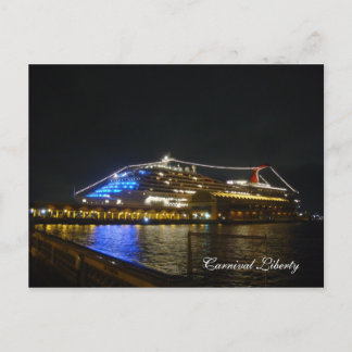 DSC03048, Carnival Liberty - Customised Postcard