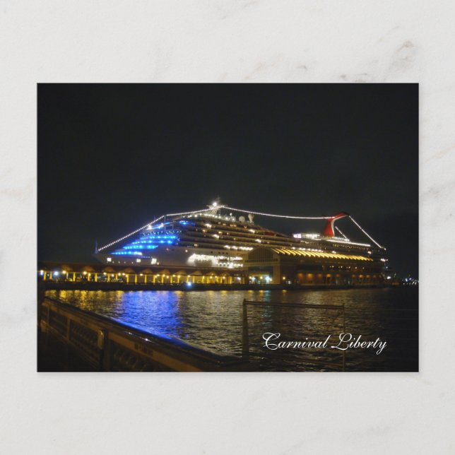 DSC03048, Carnival Liberty - Customised Postcard (Front)