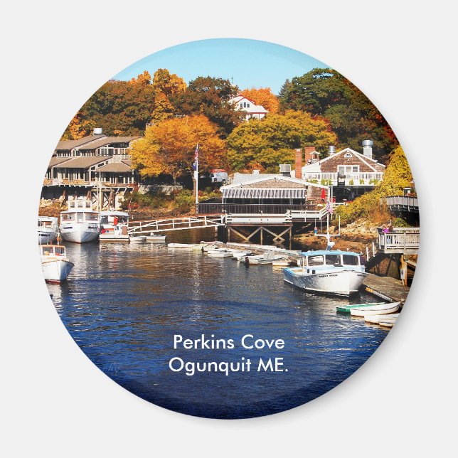 DSC_0012, Perkins Cove Ogunquit ME. Magnet (Front)