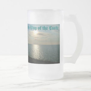 DSCF0004, Happy Father's Day, Jeff, To the King... Frosted Glass Beer Mug