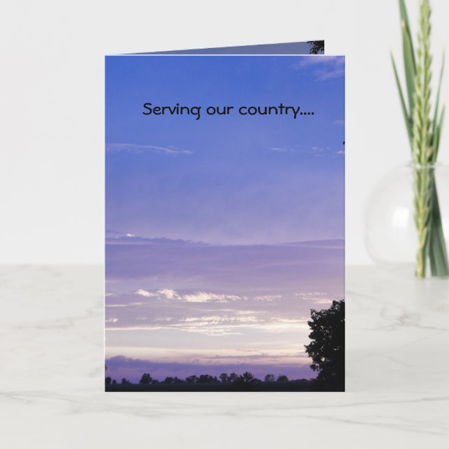 DSCF6090, Serving our country.... Thank You Card (Front)