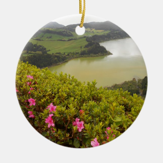 DSCN4558.JPG The Azores, Portugal Ceramic Tree Decoration (Front)