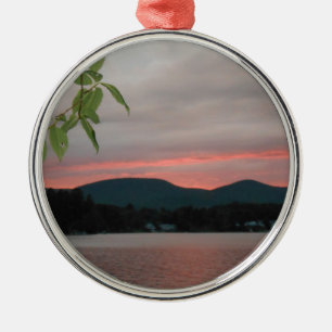 DSCN5689.JPG Sunset in the Berkshire Mountains Metal Tree Decoration