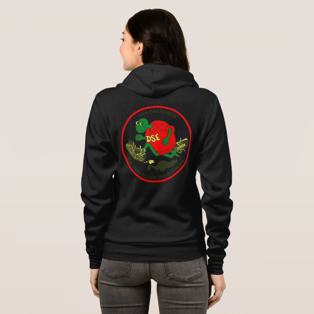 DSE women's zip up hoodie (Back Full)