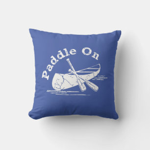 Dsitressed Paddle On Design - Throw Pillow 16" x 1