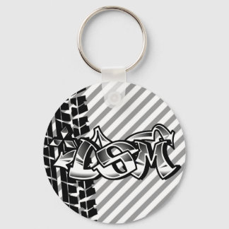 DSM Eclipse Talon 4g63 Black and White Keychain