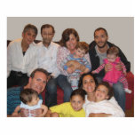 DSM & YGM Family Standing Photo Sculpture<br><div class="desc">DSM & YGM Family</div>