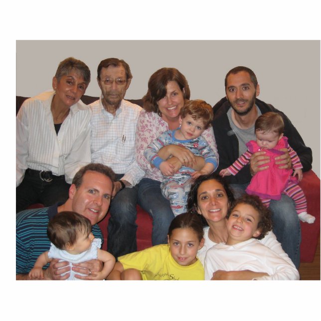 DSM & YGM Family Standing Photo Sculpture (Front)