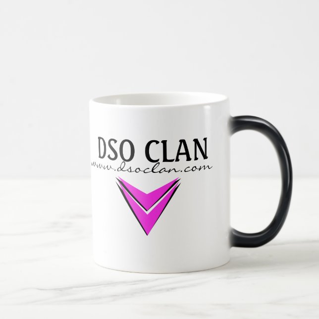 DSO Clan Logo Mug - Colour Changing Pink (Right)