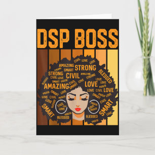 Dsp Boss Powerful Black History Month Black Pride  Card