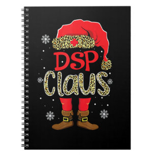 Dsp Claus Christmas Santa Claus Leopard Nurse Notebook