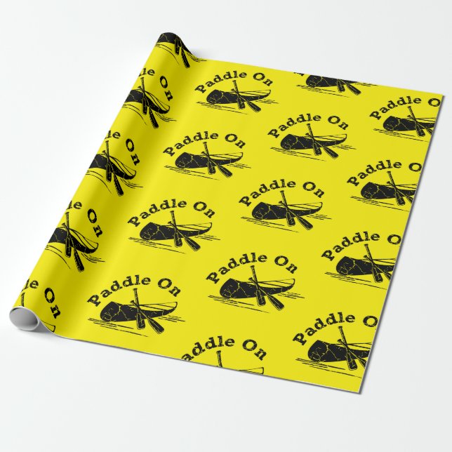 Dstressed Paddle On Design - Matte Wrapping Paper (Unrolled)