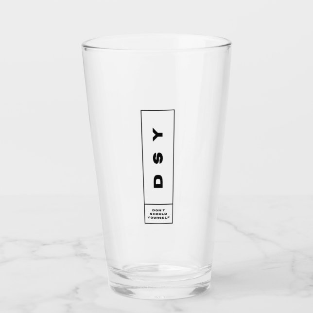 DSY LOGO ONE GLASS (Front)