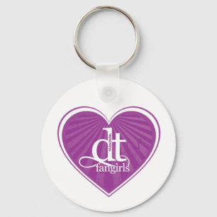 DT Fangirls (Heart Purple Keychain) Key Ring