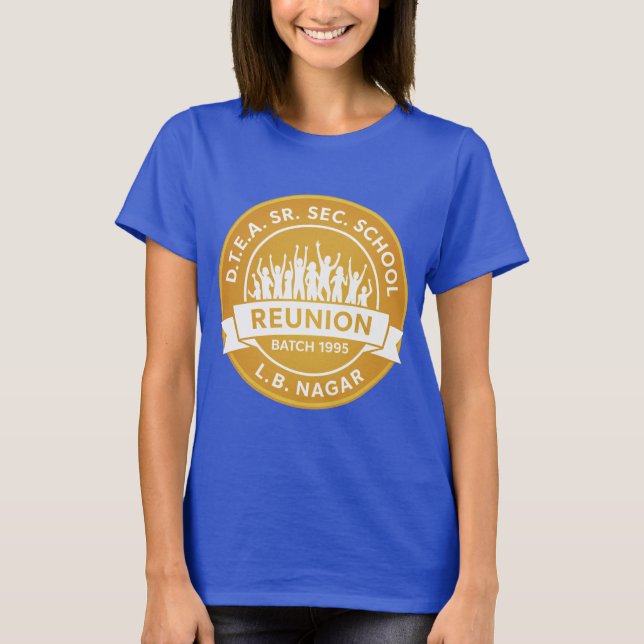 DTEA Reunion 1995 Blue n Gold T-Shirt (Front)