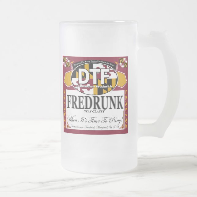 DTF Fredrunk Frosted Mug (Right)