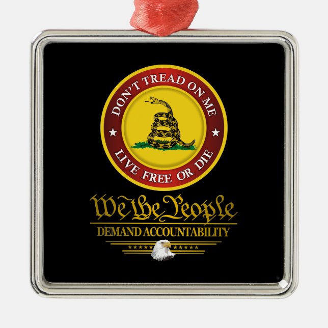 DTOM -Demand Accountability Metal Tree Decoration (Front)