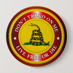 DTOM - Live Free or Die 2 (copper) 10 Cm Round Badge