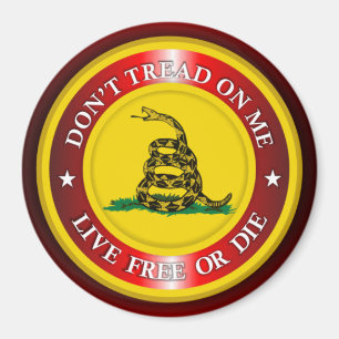 DTOM - Live Free or Die 2 (red) Magnet