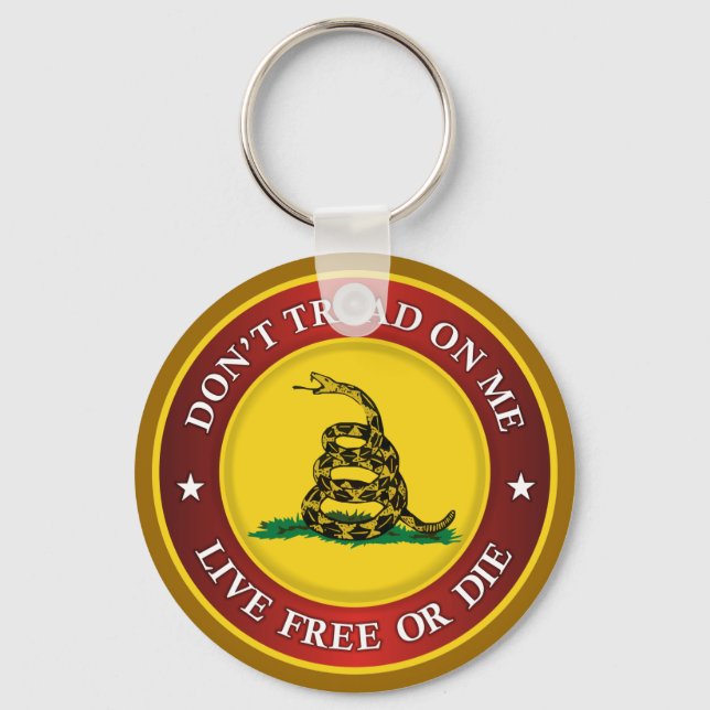DTOM -Live Free Or Die Key Ring (Front)