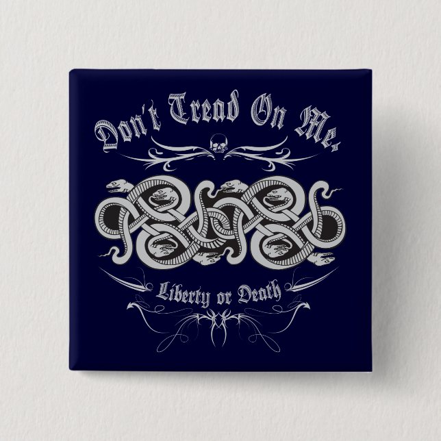 DTOM Snake Knot 15 Cm Square Badge (Front)