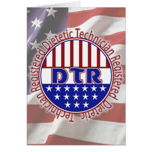 DTR Dietetic Technician, Registered PATRIOTIC LOGO