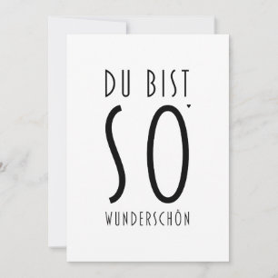 Du bist so wunderschön - valentine card