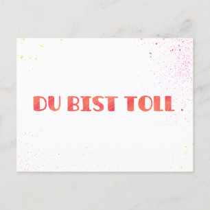 *Du bist toll.* Grußkarte Einfach so Holiday Postcard
