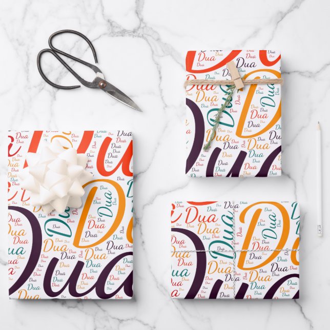 Dua Wrapping Paper Sheet (Front)