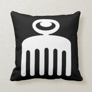 Duafe Adinkra Symbol for Feminine Beauty Cushion