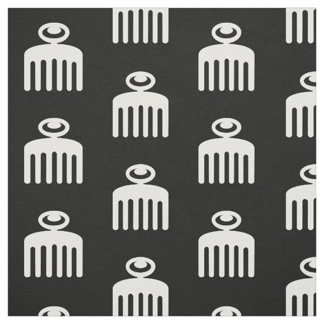 Duafe | Adinkra Symbol for Feminine Beauty Fabric (Swatch)