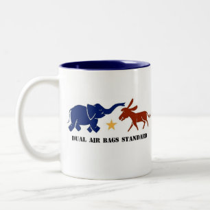 DUAL AIR BAGS STANDARD COFFEE MUG REPUBLICAN