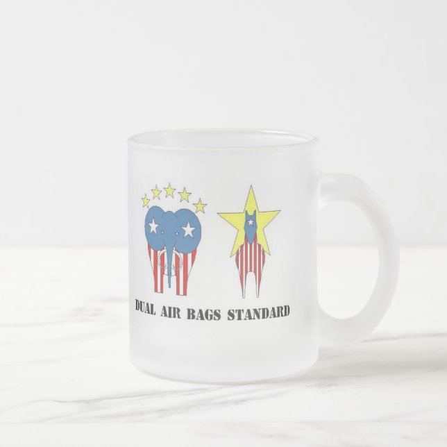 DUAL AIR BAGS STANDARD FROSTED COFFEE MUG (Right)