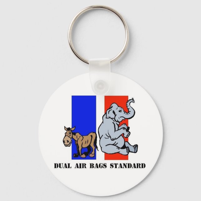 DUAL AIR BAGS STANDARD KEYCHAIN DEMOCRAT (Front)