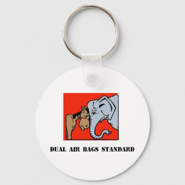 DUAL AIR BAGS STANDARD KEYCHAIN DEMOCRAT (Front)