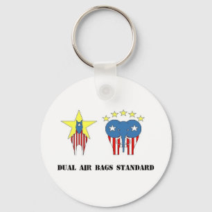 DUAL AIR BAGS STANDARD KEYCHAIN DEMOCRAT