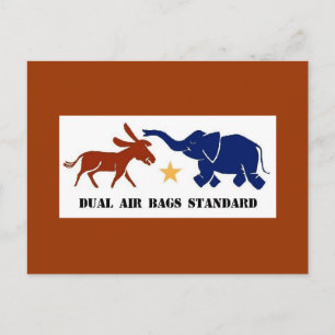 DUAL AIR BAGS STANDARD POSTCARD DEMOCRAT