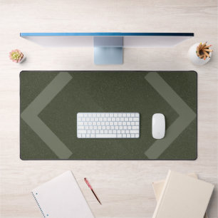 Dual Arrows Moss Green Desk Mat – Customisable