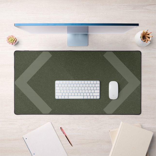 Dual Arrows Moss Green Desk Mat – Customisable (Office 1)