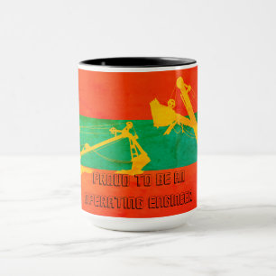 DUAL CABLE SHOVEL OPERATING ENGINEER colourful Mug