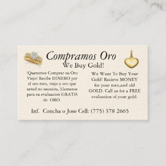Dual car jewlery and cellphone business card