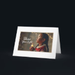 Dual Christmas wish card<br><div class="desc">Take extra heat this year with our Shine You Light holidays. In this dark world,  this map is a light in the darkness,  and for anyone who receives it,  an invitation to radiate his or her light.</div>