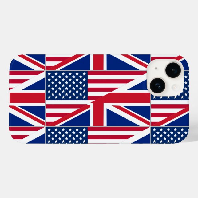 Dual Citizen American & British Flag Case-Mate iPh iPhone Case (Back (Horizontal))