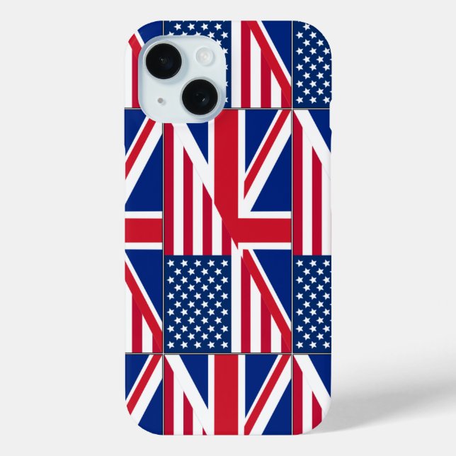 Dual Citizen American & British Flag Case-Mate iPh iPhone Case (Back)