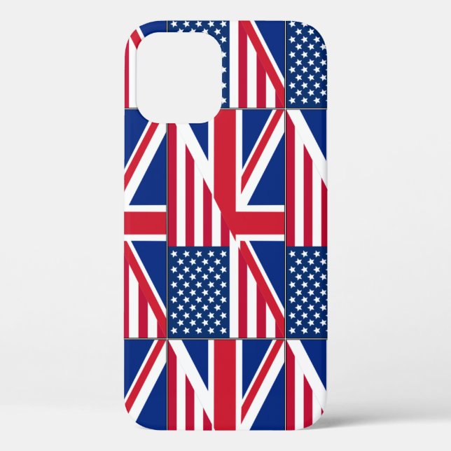 Dual Citizen American & British Flag  Case-Mate iPhone Case (Back)
