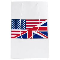 Dual Citizen American & British Flag Gift Bag