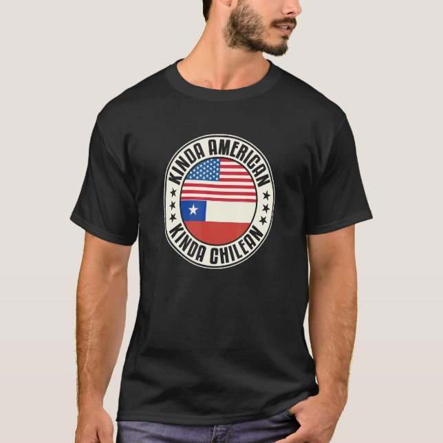 Dual Citizenship American Chilean Chile Usa Flag C T-Shirt (Front)