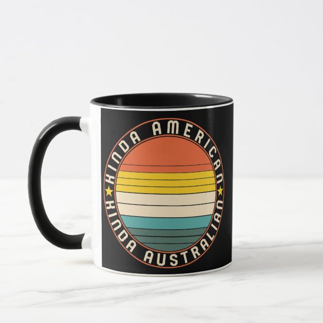Dual Citizenship Nationality American Australian Mug (Left)