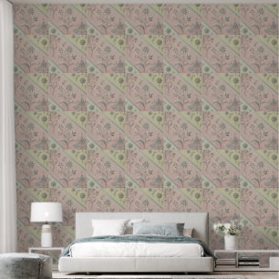 Dual Colour Silver Motif Design Wallpaper